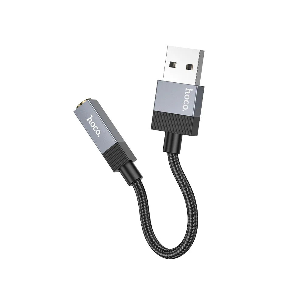 Adattatore Audio HOCO UPA32D, USB-A - 3.5mm, Nero
