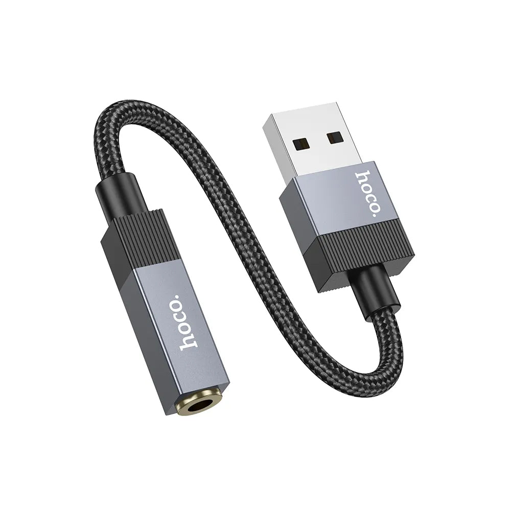 Adattatore Audio HOCO UPA32D, USB-A - 3.5mm, Nero