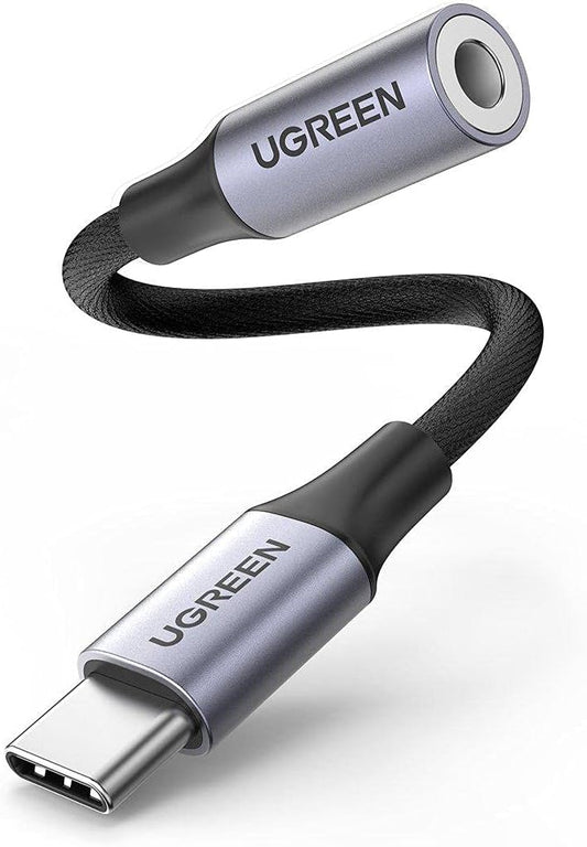 Adattatore audio USB-C USB-C - 3,5 mm UGREEN AV161, 0,15 m, grigio