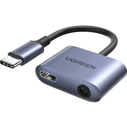 Adattatore Audio USB-C - 3.5mm / USB-C UGREEN CM231, Grigio