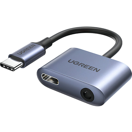 Adattatore Audio USB-C - 3.5mm / USB-C UGREEN CM231, Grigio
