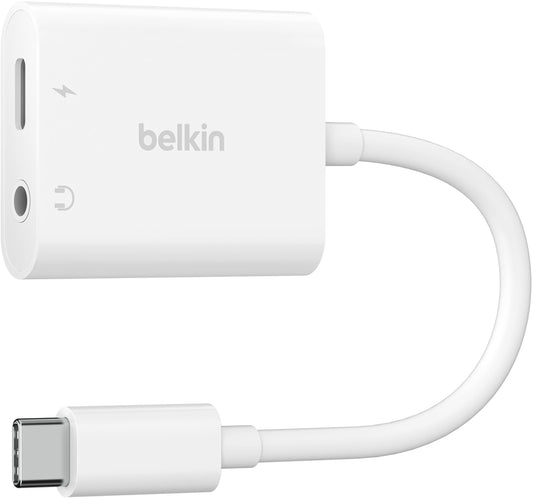 Adattatore Audio USB-C - 3.5mm / USB-C Belkin RockStar, Nero NPA004btBK