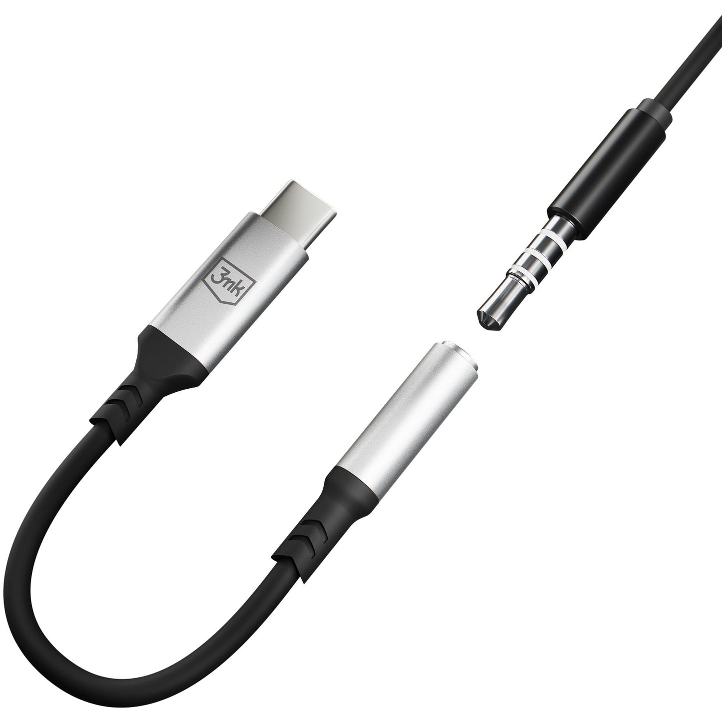 Adattatore Audio USB-C - 3,5mm 3MK, Argento