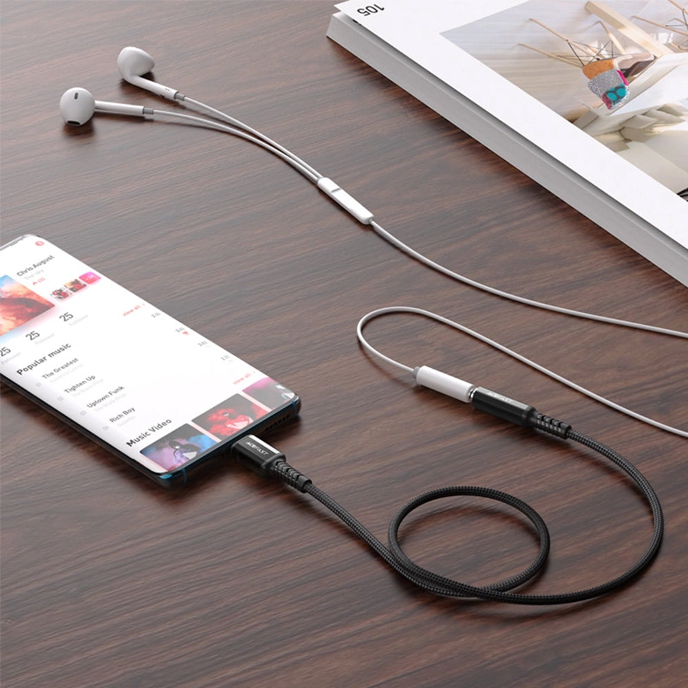Adattatore Audio USB-C - 3.5mm Acefast C1-07, Nero