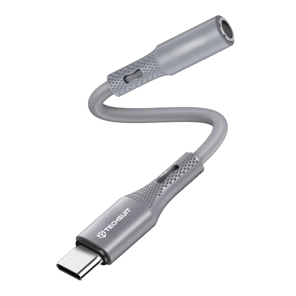 Adattatore Audio USB-C - 3.5mm Techsuit AC1 SoundFlex, Grigio
