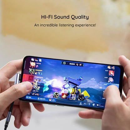 USB-C to 3.5mm Audio Adapter Techsuit AC7 MusicDox, Gray