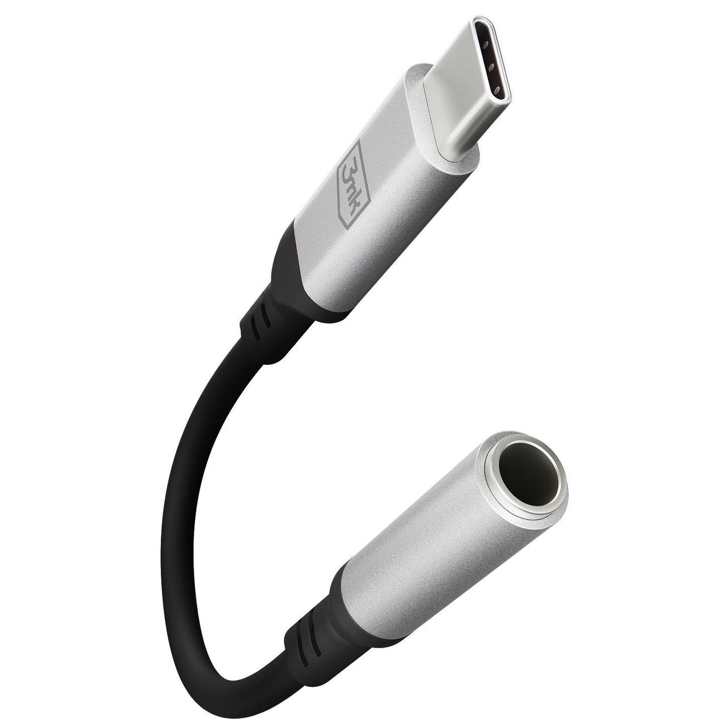Adattatore Audio USB-C - 3,5mm 3MK, Argento