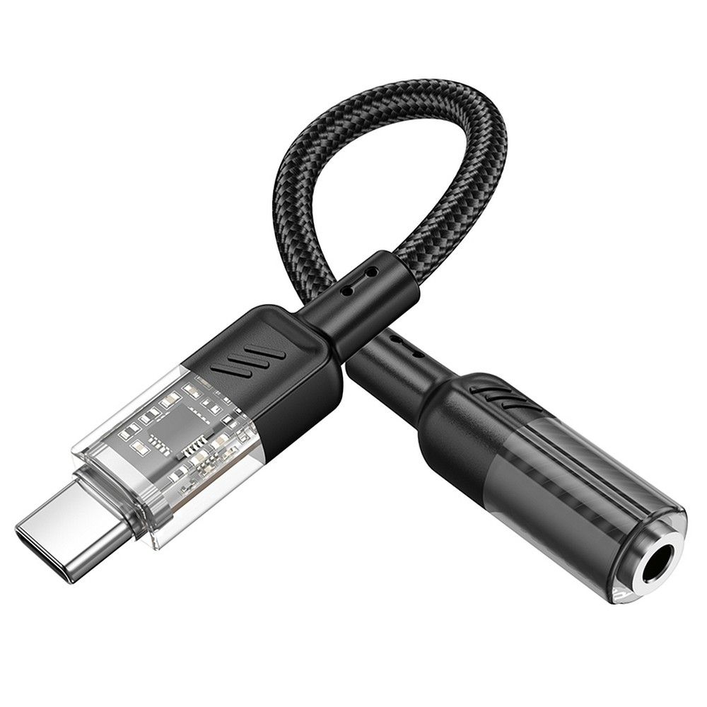 Adattatore audio USB-C - 3,5 mm HOCO LS37, nero 