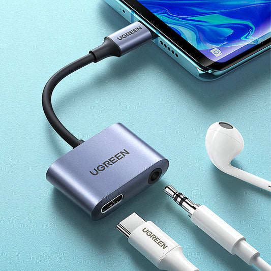 Adattatore Audio USB-C - 3.5mm / USB-C UGREEN CM231, Grigio