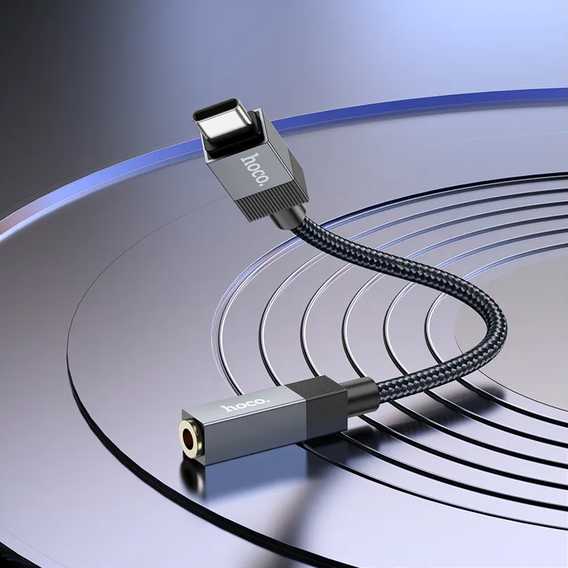 Adattatore Audio USB-C - 3.5mm HOCO UPA32C, Nero