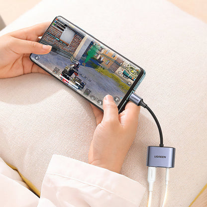 Adattatore Audio USB-C - 3.5mm / USB-C UGREEN CM231, Grigio