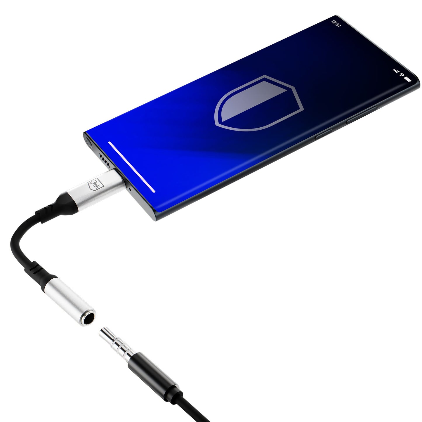 Adattatore Audio USB-C - 3,5mm 3MK, Argento