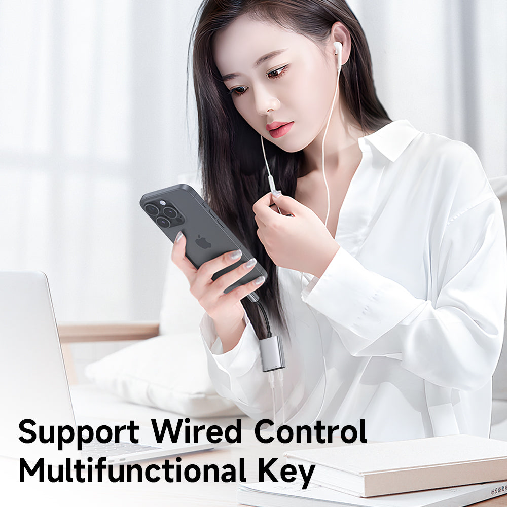 Adattatore Audio USB-C - USB-C / USB-C McDodo CA-5570 Wales, Grigio