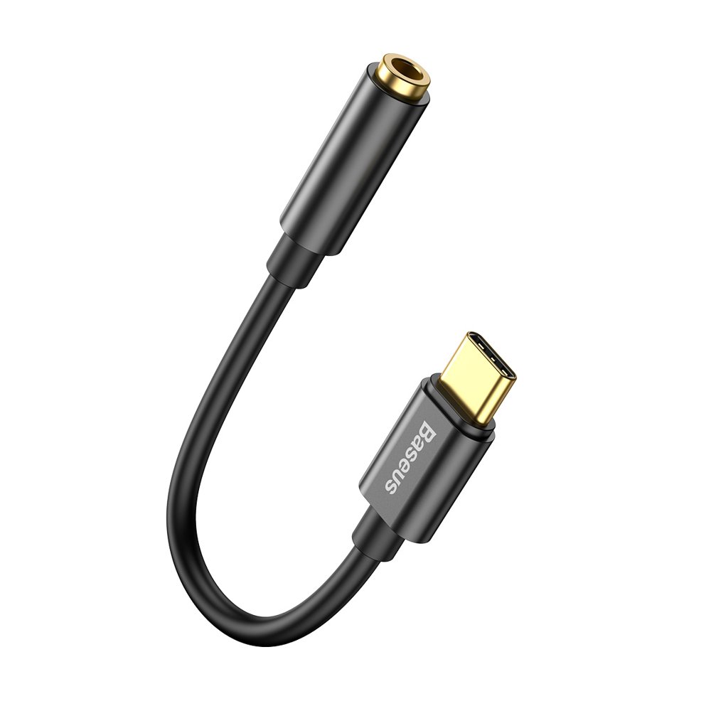 Adattatore audio USB-C - 3,5 mm Baseus L54, nero CATL54-01