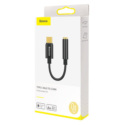 Adattatore audio USB-C - 3,5 mm Baseus L54, nero CATL54-01