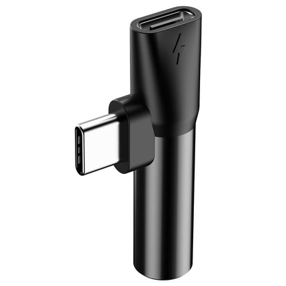 Adattatore audio USB-C - USB-C / 3,5 mm Baseus L41, nero CATL41-01