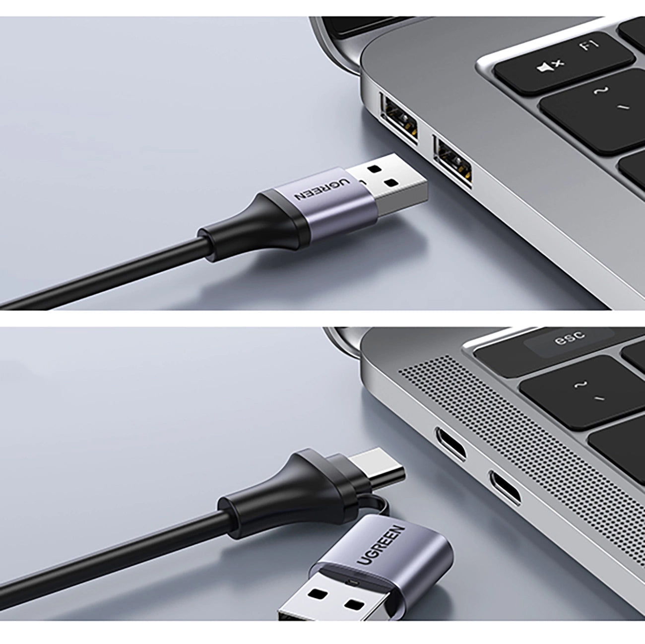 Adattatore audio e video USB-A / USB-C - HDMI UGREEN CM489, grigio 