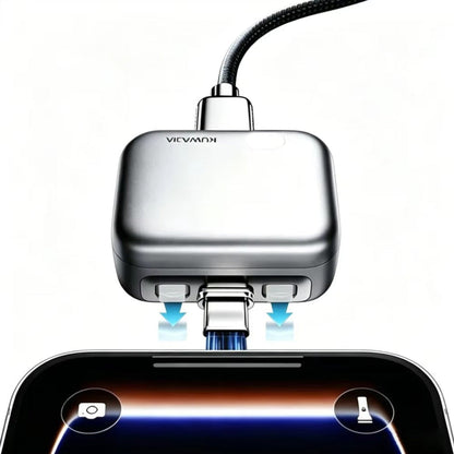 Adattatore Auto Disconnect USB-C Forward KH-51 per Alimentazione con Disconnessione Automatica e Protezione Batteria, Argento