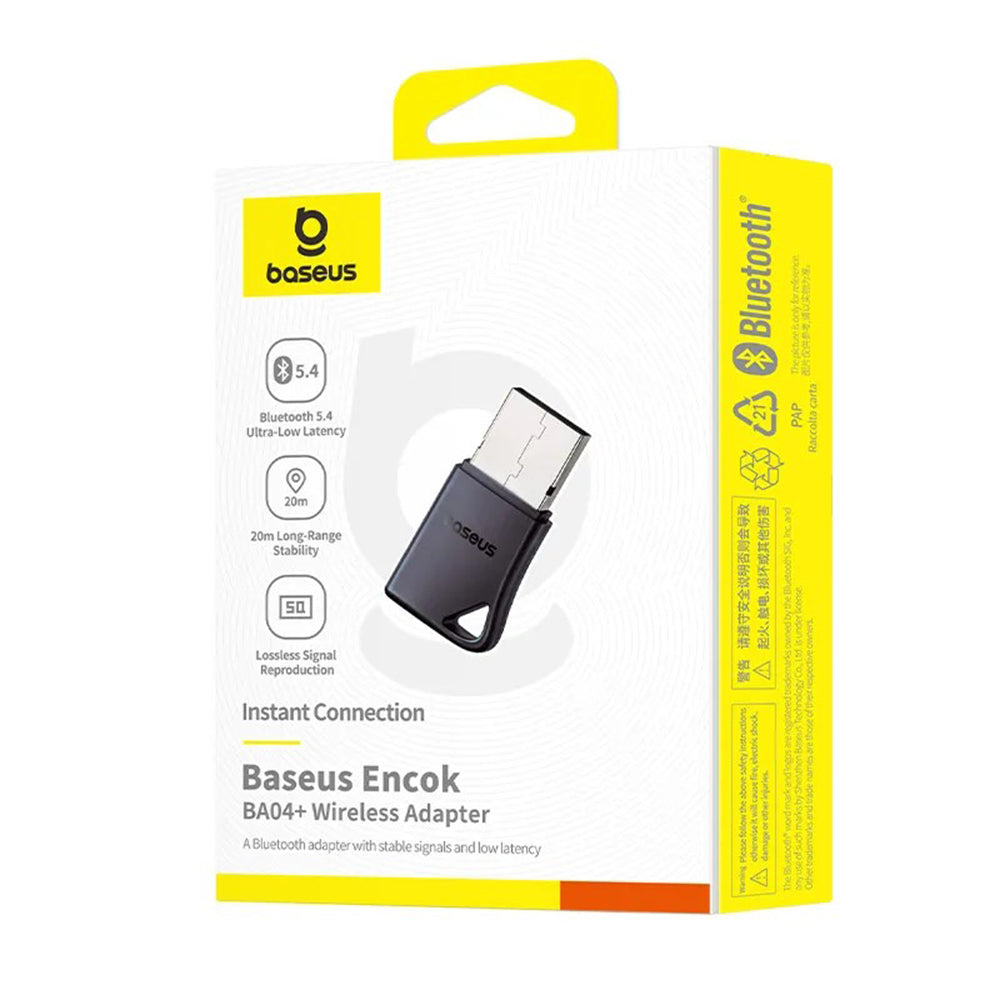 Baseus Encok BA04+ USB Bluetooth Adapter, Black A10082600121-00