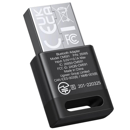 Adattatore Bluetooth USB UGREEN CM591 (35995), Nero