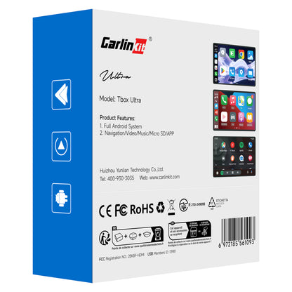 Adattatore Carplay / Android Auto Wireless Carlinkit TBox Ultra 2 per Apple iPhone / Serie Android, 8GB RAM / 128GB, 5G