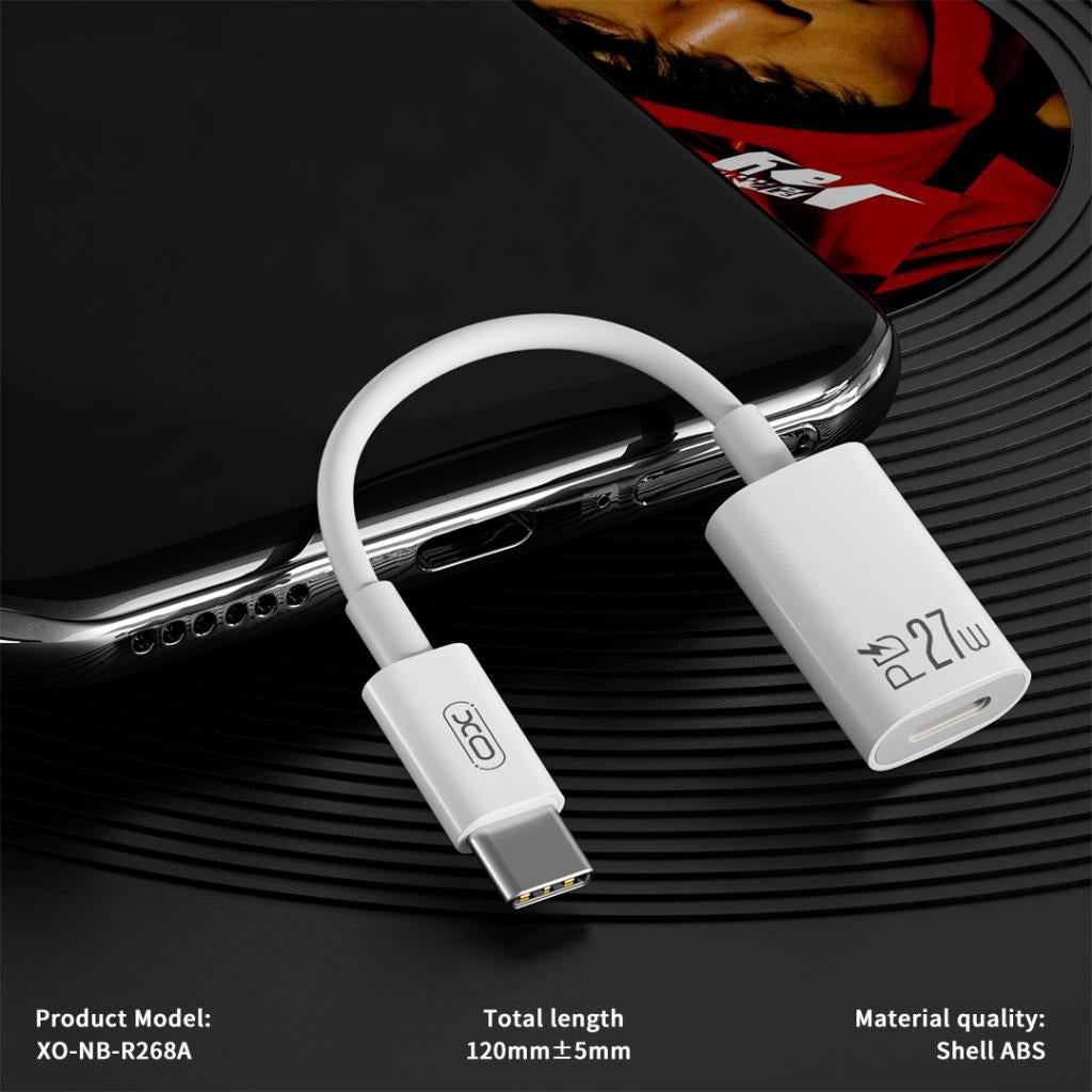 Adattatore Dati e Ricarica USB-C - Lightning XO Design NB-R268A, Bianco
