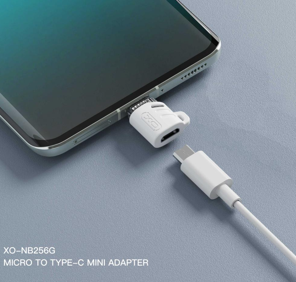 Adattatore Dati e Ricarica microUSB - USB-C XO Design NB256G, Bianco