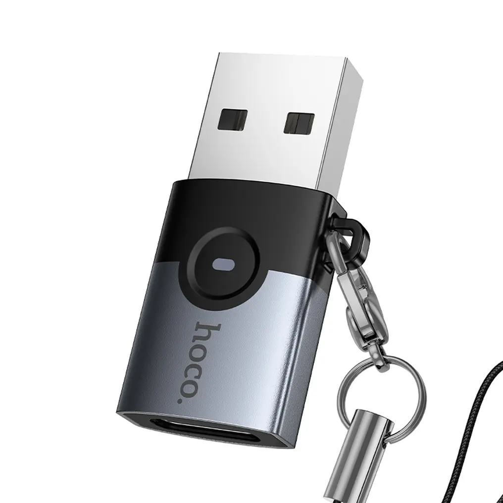 Adattatore Dati e Ricarica USB-C - USB-A HOCO UA46B, Grigio