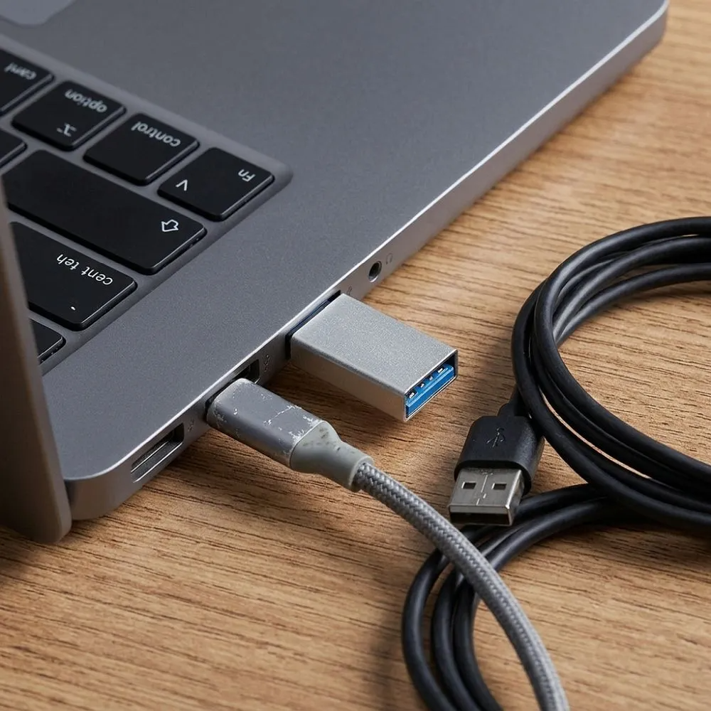 Adattatore Dati e Ricarica USB-C - USB-A Blue Star, Bianco