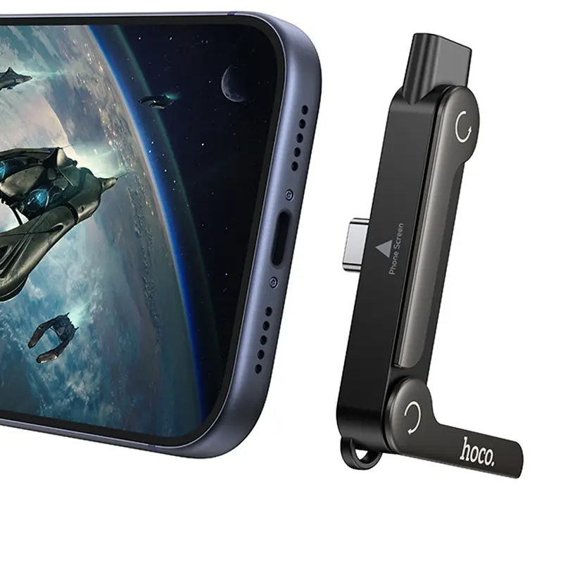 Adattatore Dati e Ricarica USB-C - USB-C HOCO UA47A, Nero