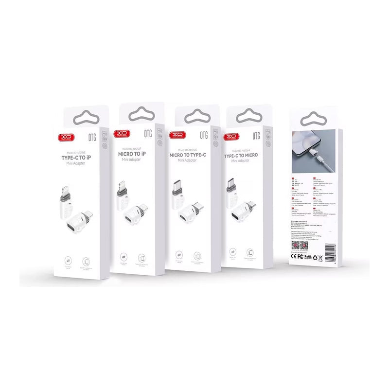 Adattatore Dati e Ricarica microUSB - USB-C XO Design NB256G, Bianco