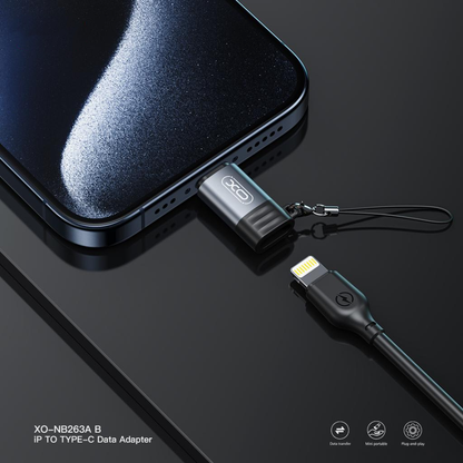 Adattatore Dati e Ricarica Lightning - USB-C XO Design NB263A, Nero