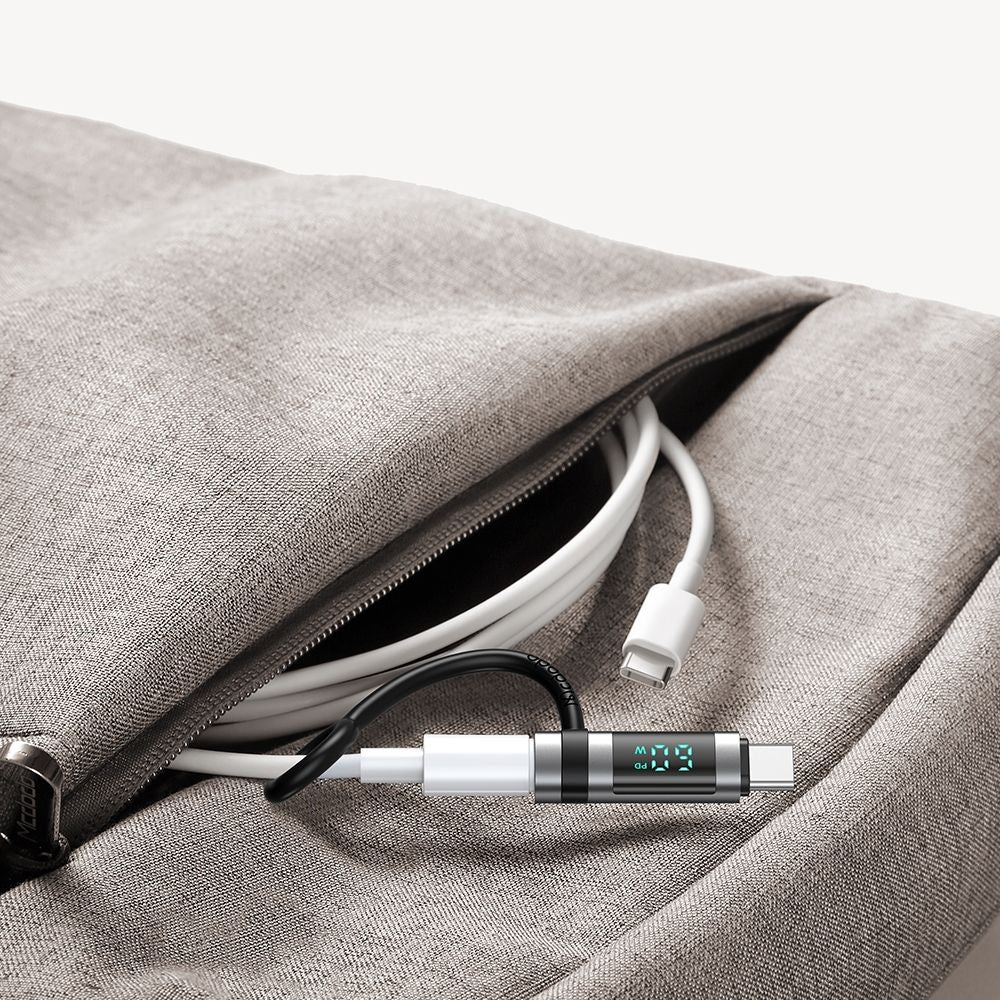 Adattatore Dati e Ricarica Lightning - USB-C McDodo OT-0180 Pigeon Display, Nero