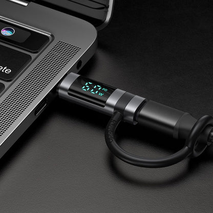 Adattatore Dati e Ricarica Lightning - USB-C McDodo OT-0180 Pigeon Display, Nero