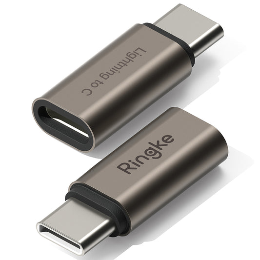 Adattatore Dati e Ricarica Lightning - USB-C Ringke, Marrone, Set 2 pezzi
