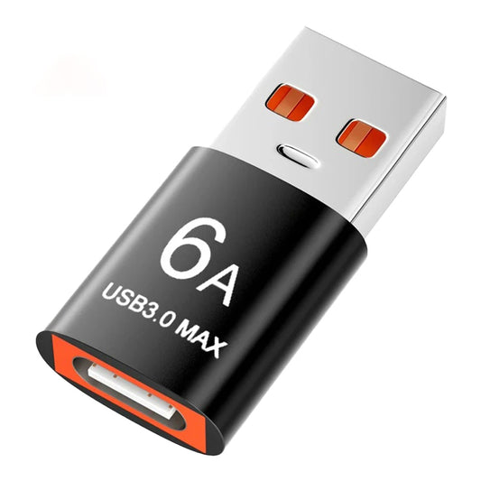 Adattatore Dati e Ricarica USB-C - USB-A Techsuit A5 HyperPort, Nero Arancione