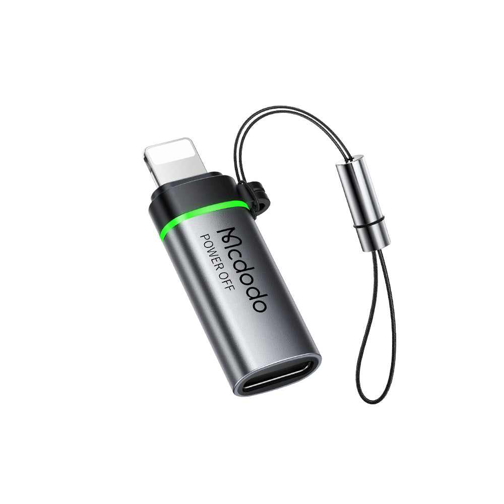 Adattatore Dati e Ricarica USB-C - Lightning McDodo OT-2590 Power Off, Nero