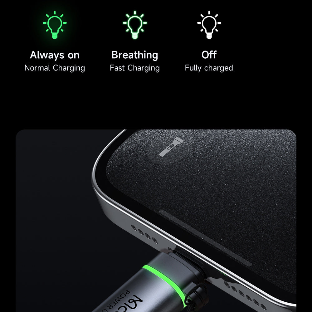 Adattatore Dati e Ricarica USB-C - Lightning McDodo OT-2590 Power Off, Nero