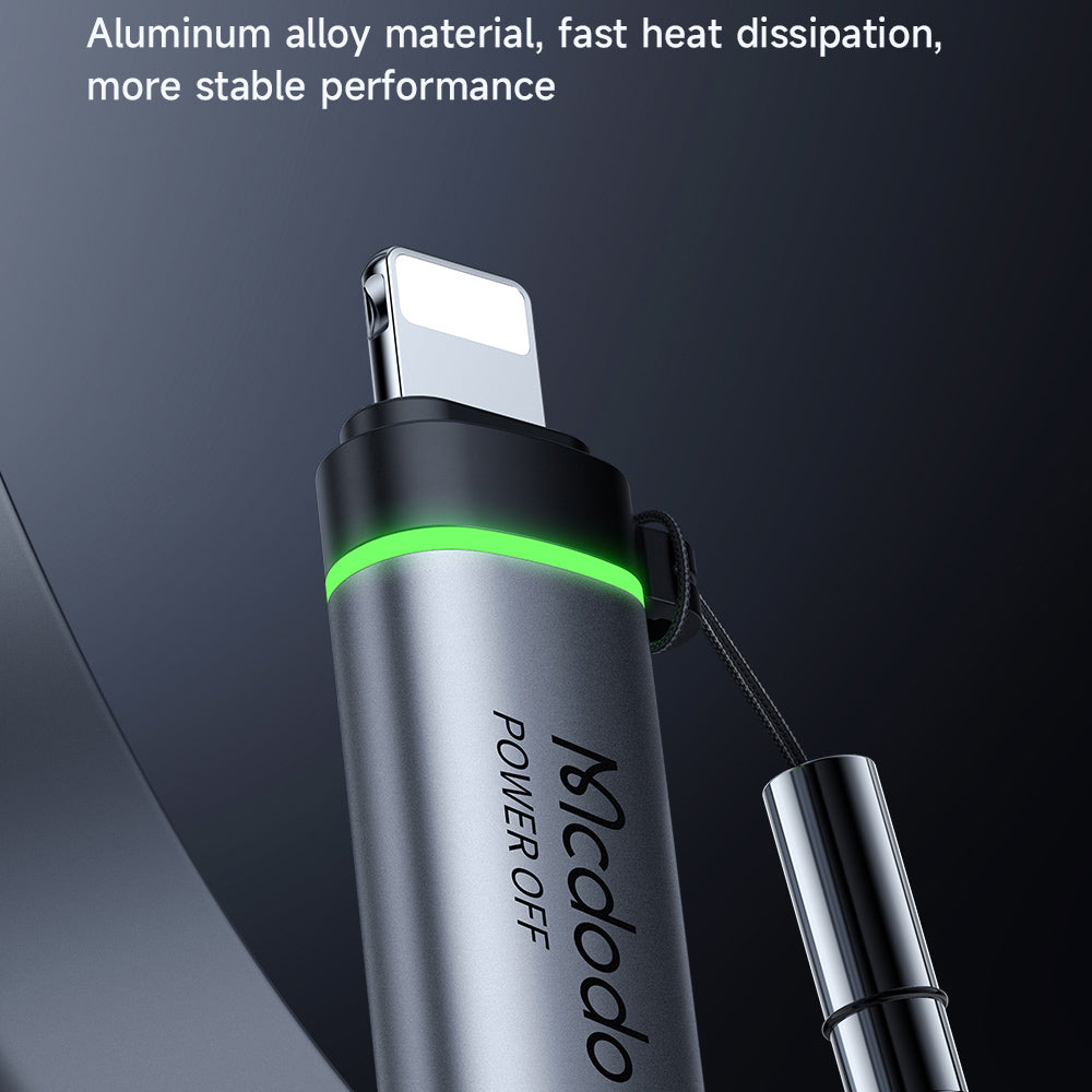 Adattatore Dati e Ricarica USB-C - Lightning McDodo OT-2590 Power Off, Nero