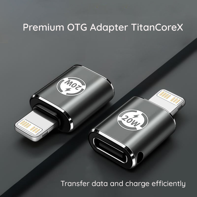 Adattatore Dati e Ricarica USB-C - Lightning Techsuit A11 TitanCoreX, Grigio