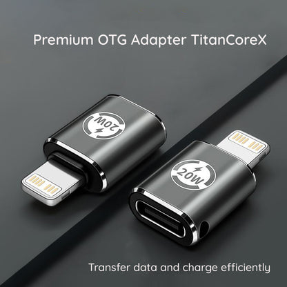 Adattatore Dati e Ricarica USB-C - Lightning Techsuit A11 TitanCoreX, Grigio