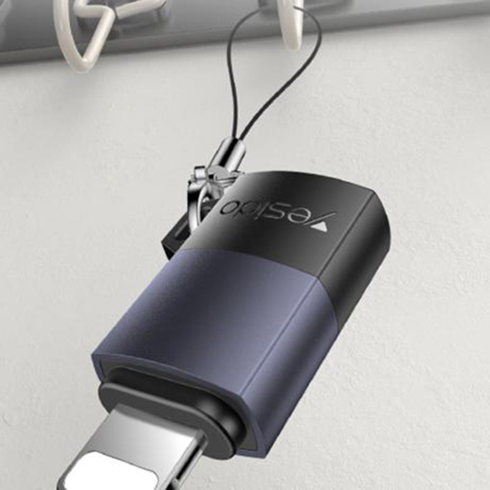 Adattatore Dati e Ricarica USB-C - Lightning Yesido GS27, Grigio