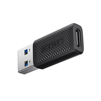 Adattatore Dati e Ricarica USB-C - USB-A Acefast J2, Nero