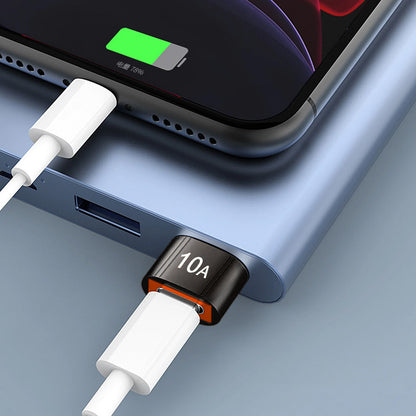 Adattatore Dati e Ricarica USB-C - USB-A Techsuit A7 HyperPort, Nero Arancione