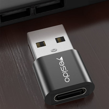 Adattatore Dati e Ricarica USB-C - USB-A Yesido GS09, Nero