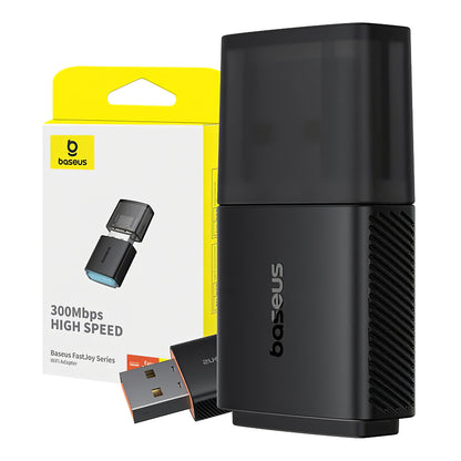 Adattatore wireless FastJoy di Baseus, doppia banda, 300 Mbps, nero B01317600111-03 