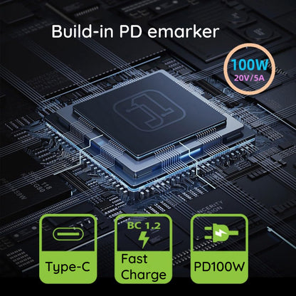 Adattatore di Ricarica Techsuit LaptopPlugX A22, DC - USB-C, Grigio