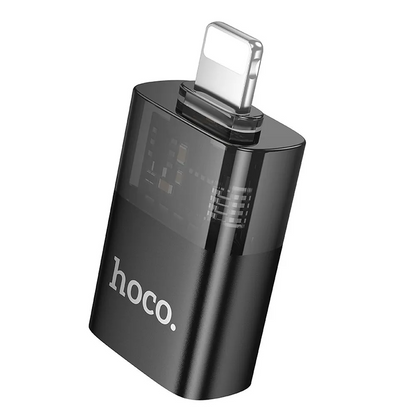 Adattatore OTG Lightning - USB-A HOCO UA36, Nero
