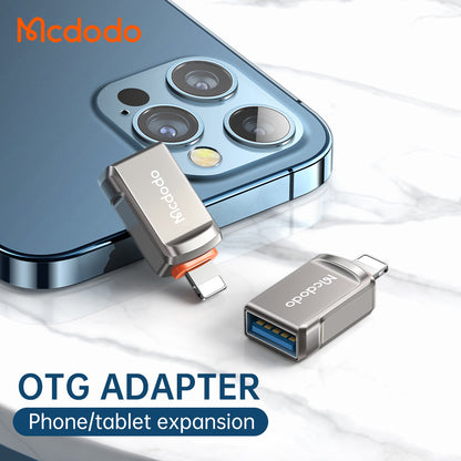 OTG Lightning to USB-A McDodo OT-8600 Adapter, Gray