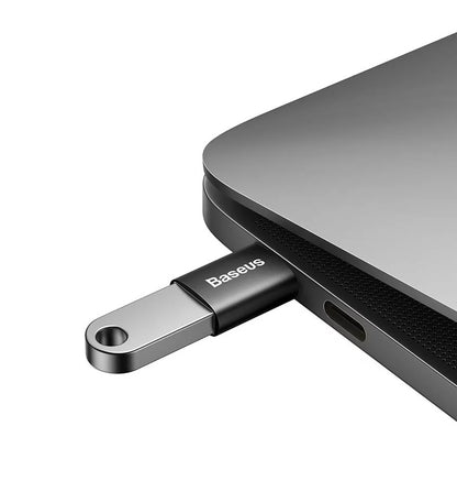 Adattatore USB-C a USB-A OTG di Baseus Ingenuity, nero 